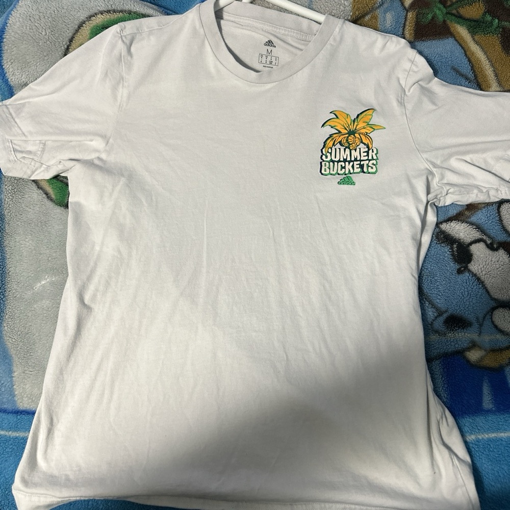 White Adidas Shirt (Medium)